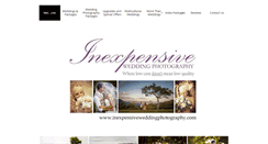 Desktop Screenshot of inexpensiveweddingphotography.com